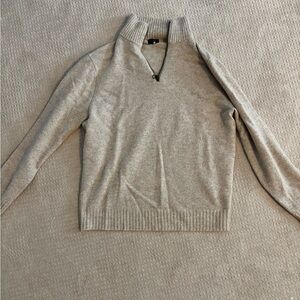 J. Crew Tan Quarter-Zip Sweater